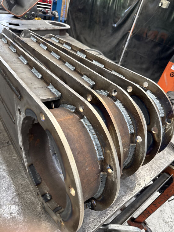 Structural steel fabrication, workshop