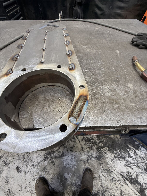 Structural steel fabrication detail