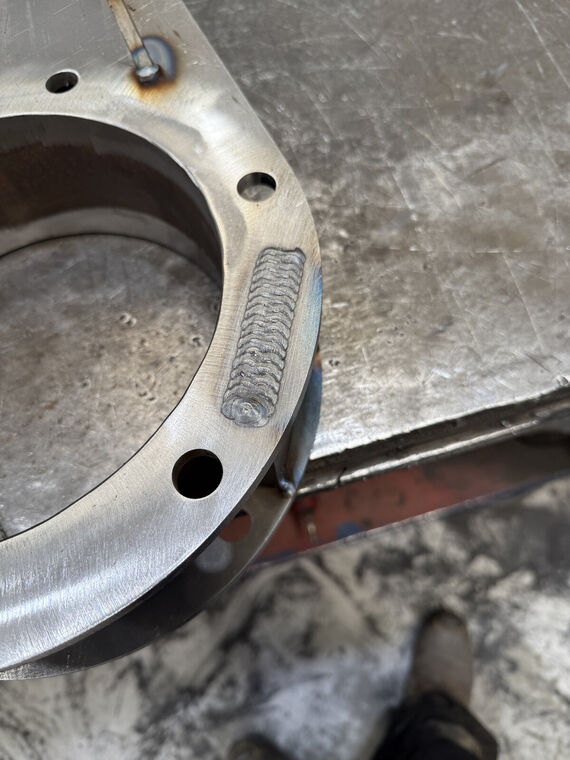 Fabricated steel component, workshop